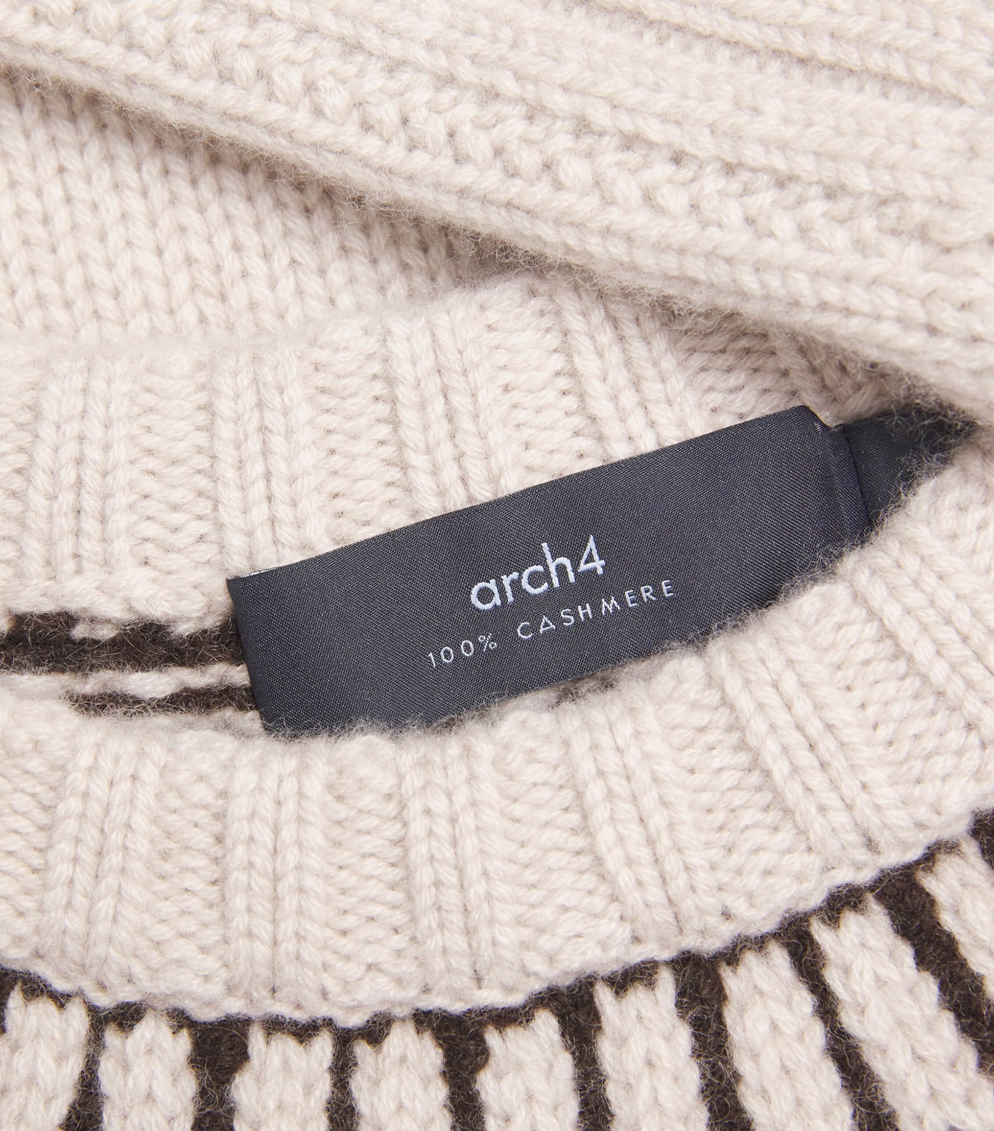 arch 4 Beige Cashmere Fair Isle Jackson Sweater