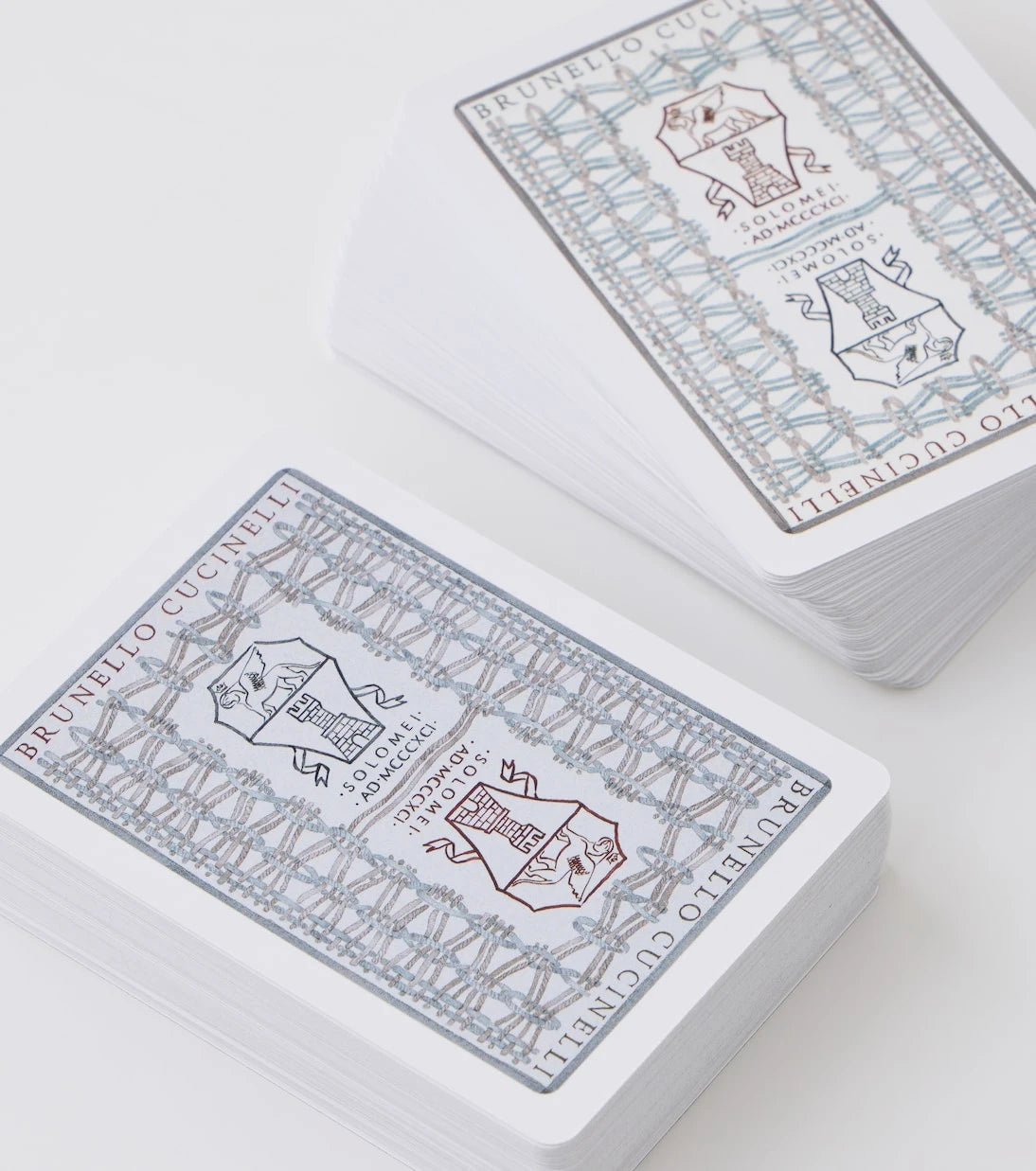 Brunello Cucinelli - Leather playing card set and case