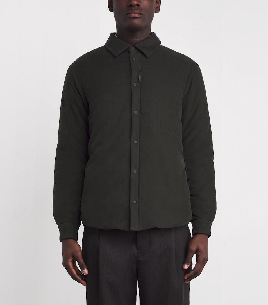 Sease Green Cotton Padded Gate 2.0 Overshirt