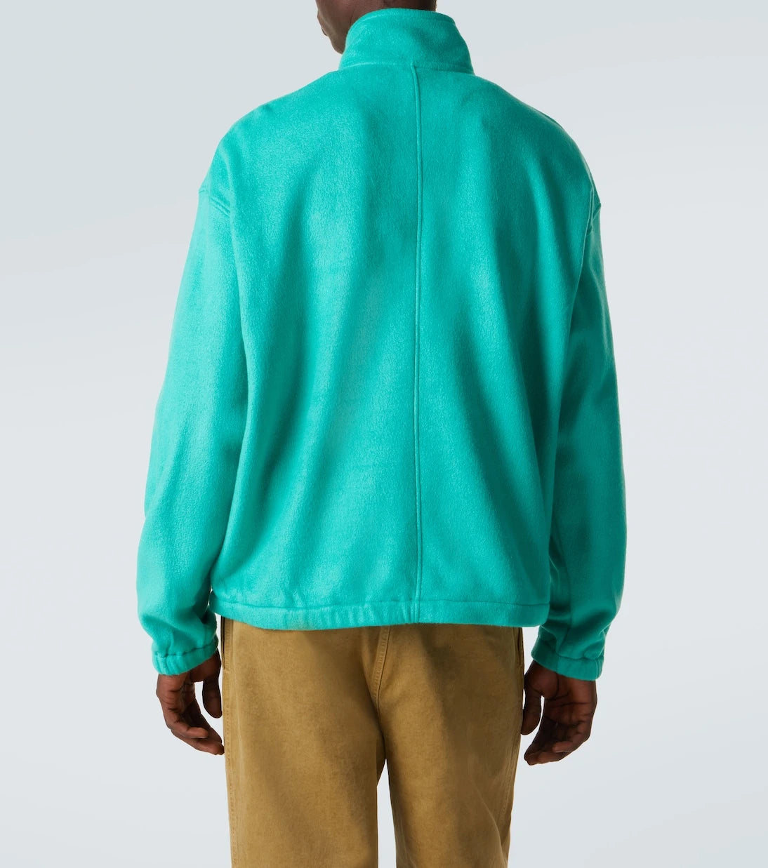 Auralee - Silk fleece half-zip sweater