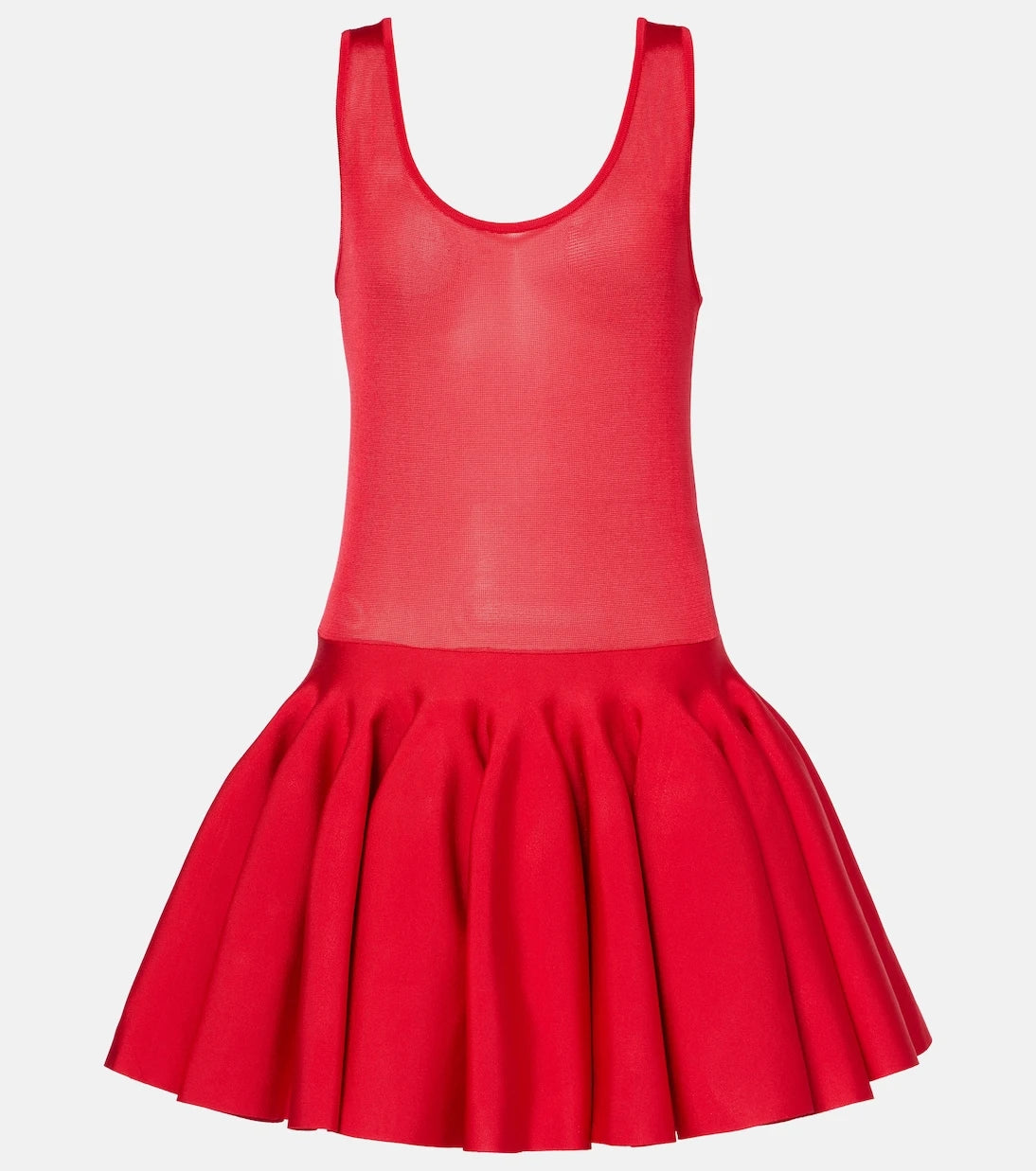 Alaïa - Şeffaf örme mini elbise
