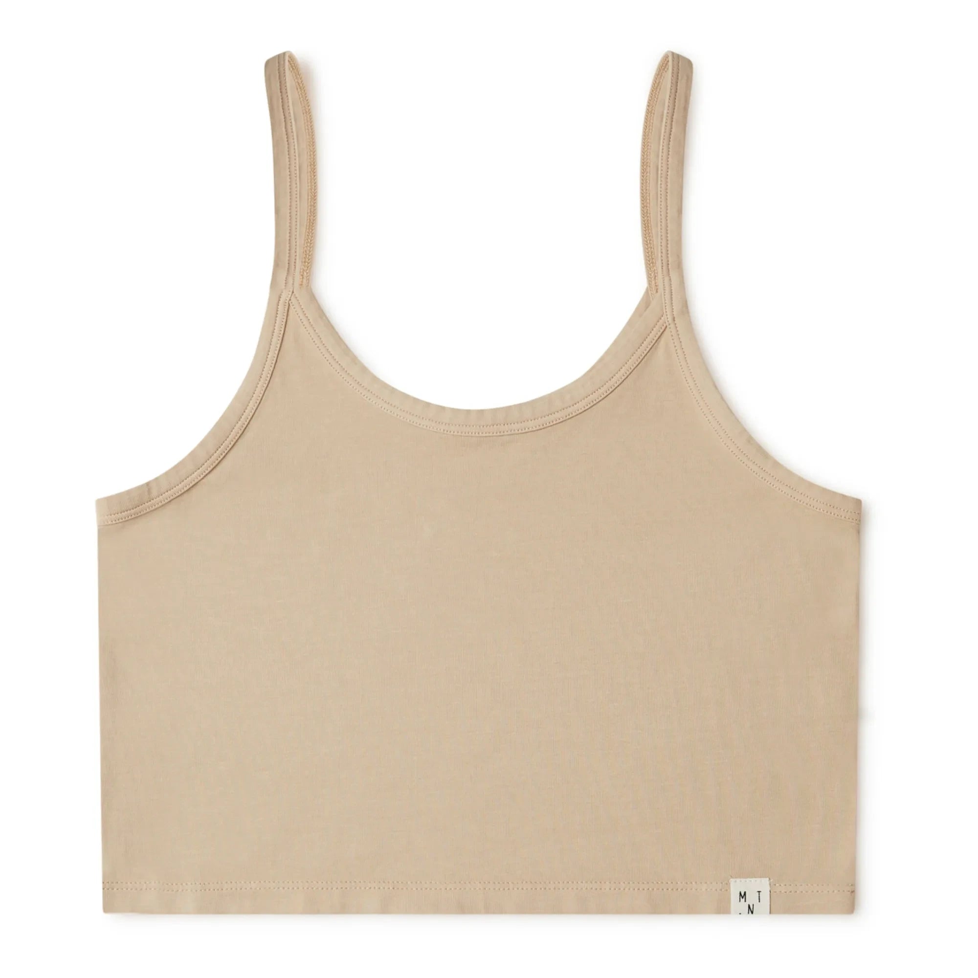 Matona - Cropped Organic Cotton Tank Top - Women’s Collection  | Powder