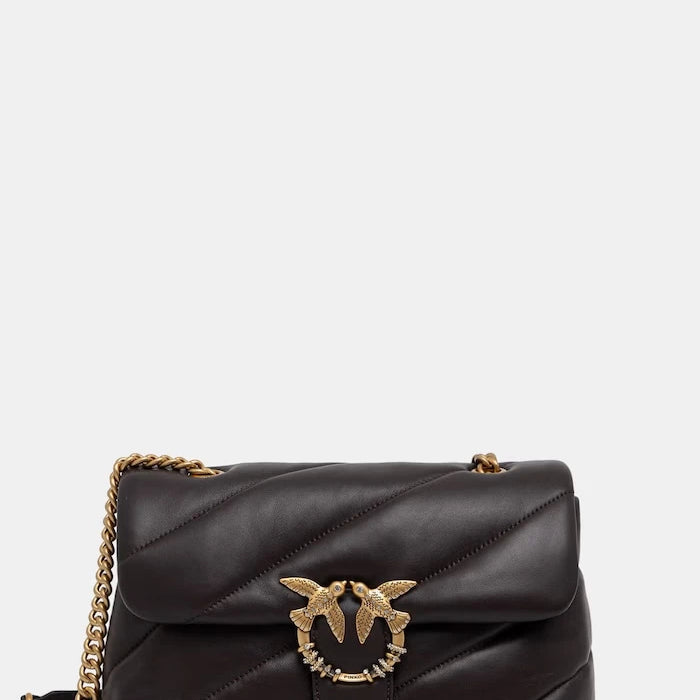 Pinko sahte deri kadın crossbody çanta