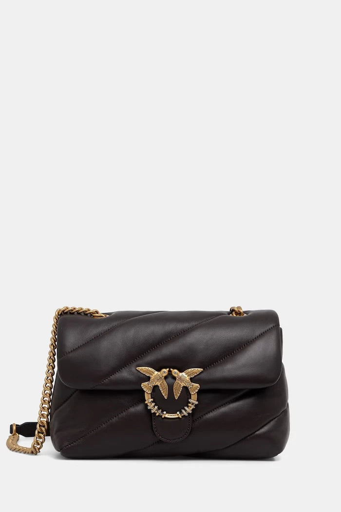 Pinko sahte deri kadın crossbody çanta