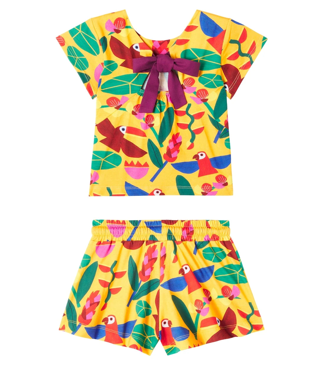 Fábula - Cotton jersey T-shirt and shorts set