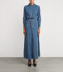 Alice+Olivia Blue Denim Chassidy Maxi Dress