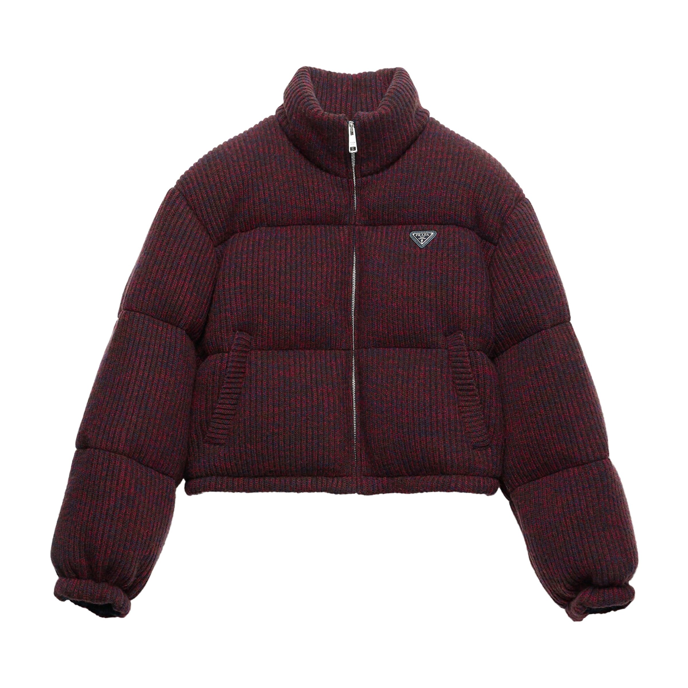 Prada Brown Wool-Cashmere Down Jacket