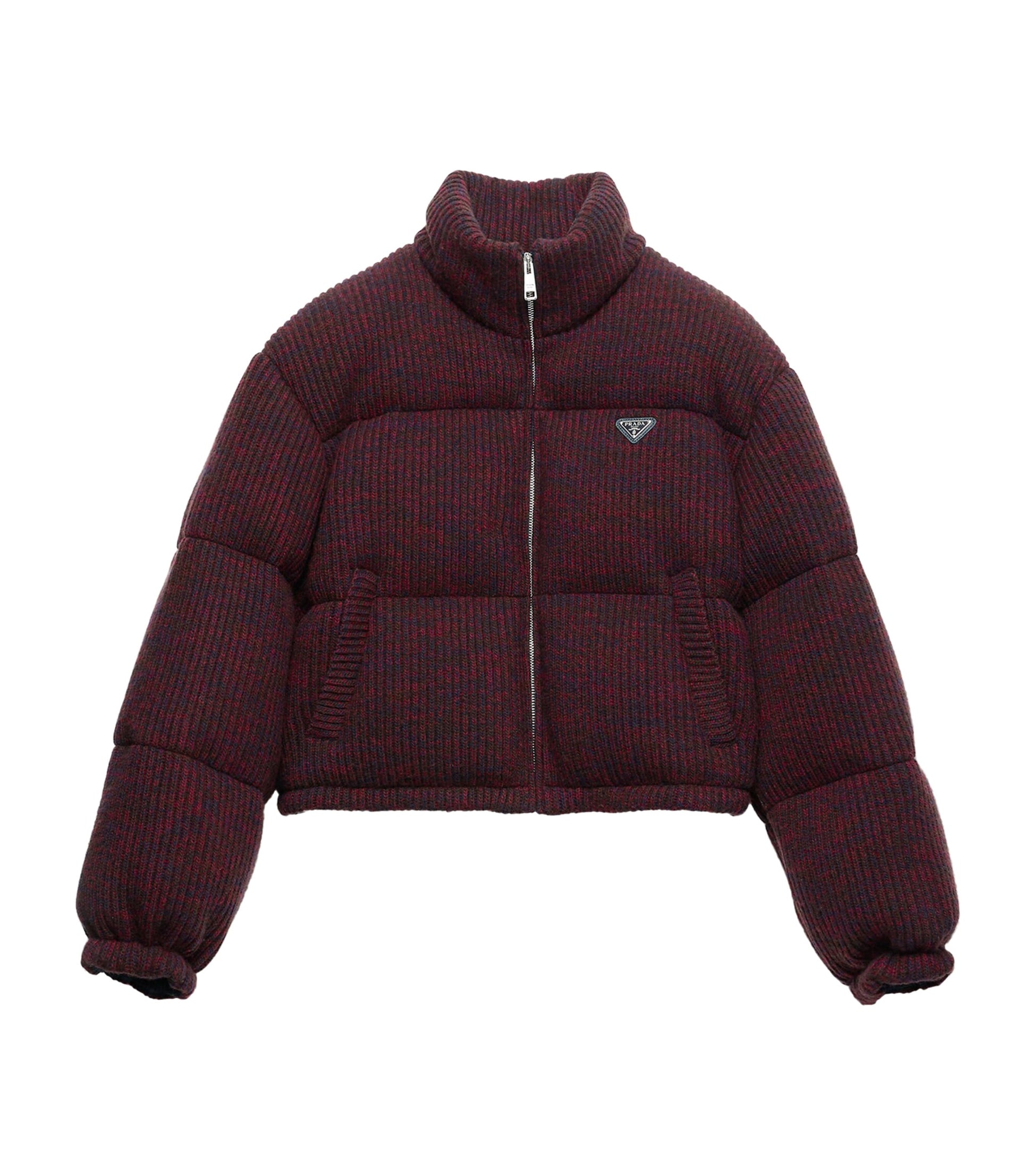 Prada Brown Wool-Cashmere Down Jacket