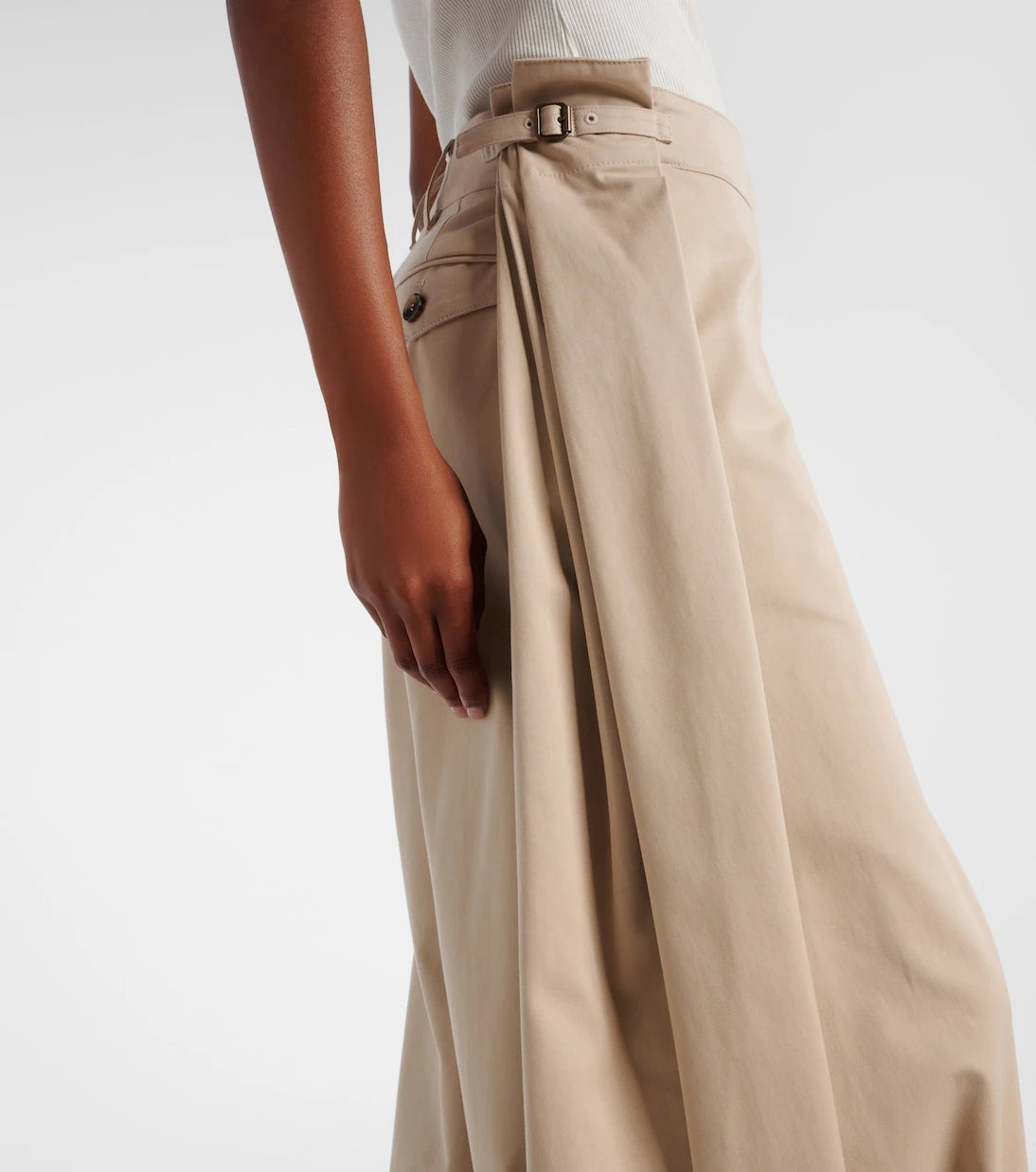Loewe - Cotton and silk twill balloon pants