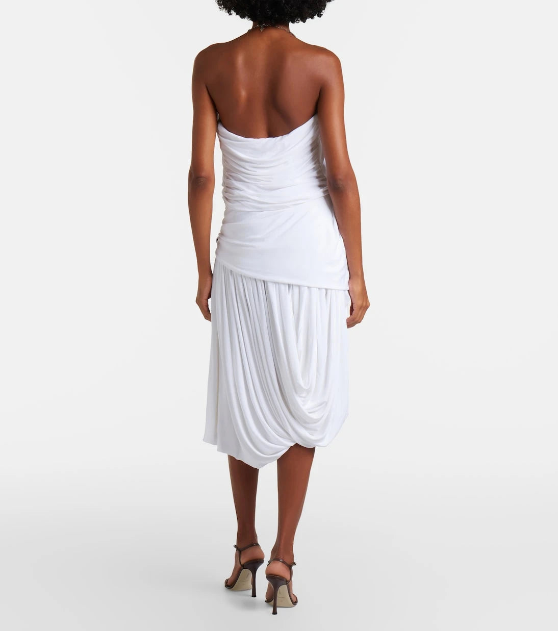Christopher Esber - Chime asymmetric draped jersey midi dress