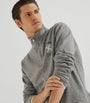 Cashmere-Blend Quarter-Zip Sweatshirt