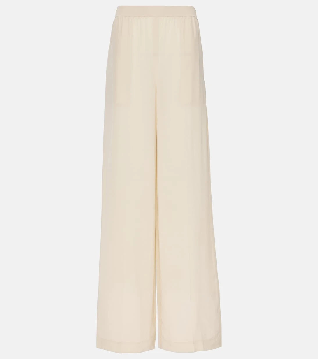 Joseph - High-rise silk crêpe wide-leg pants