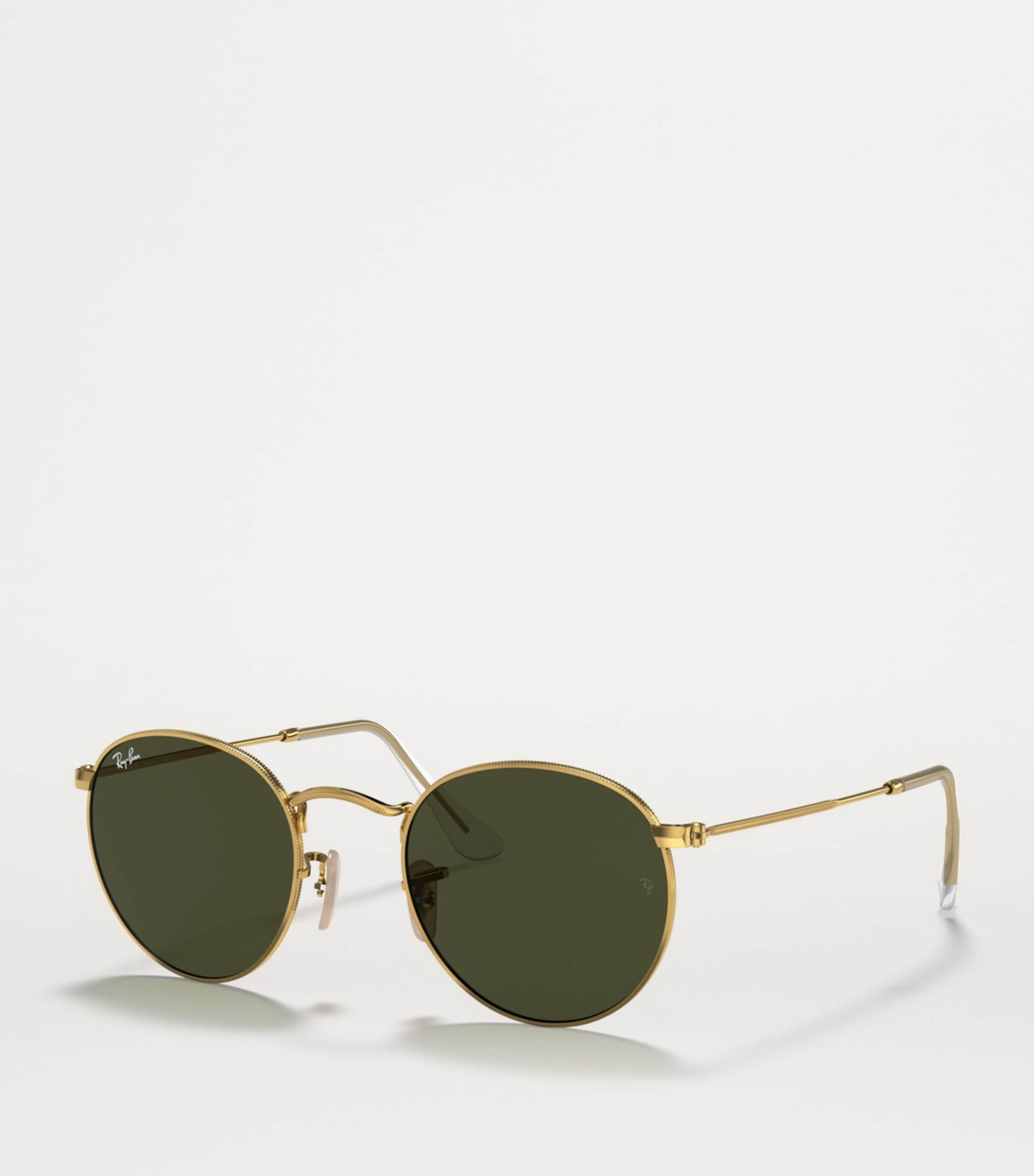 Round Wire-Frame Sunglasses