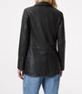 Black Leather Deri Blazer