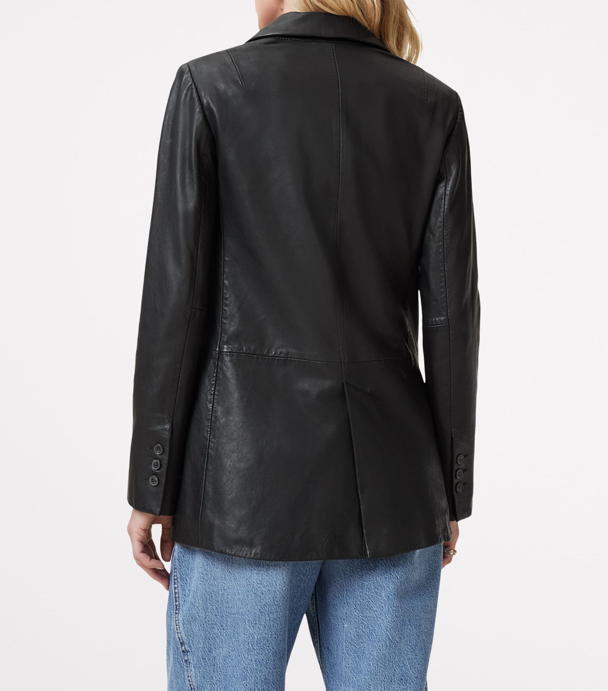Black Leather Deri Blazer