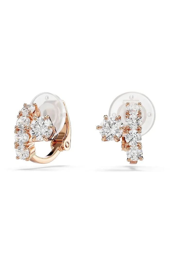 Swarovski kadın altın kaplama zirkonlu MATRIX broş