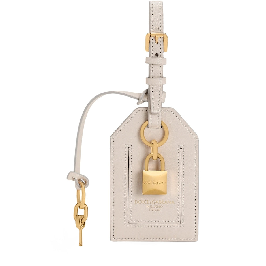 Dolce & Gabbana Leather Logo Keychain