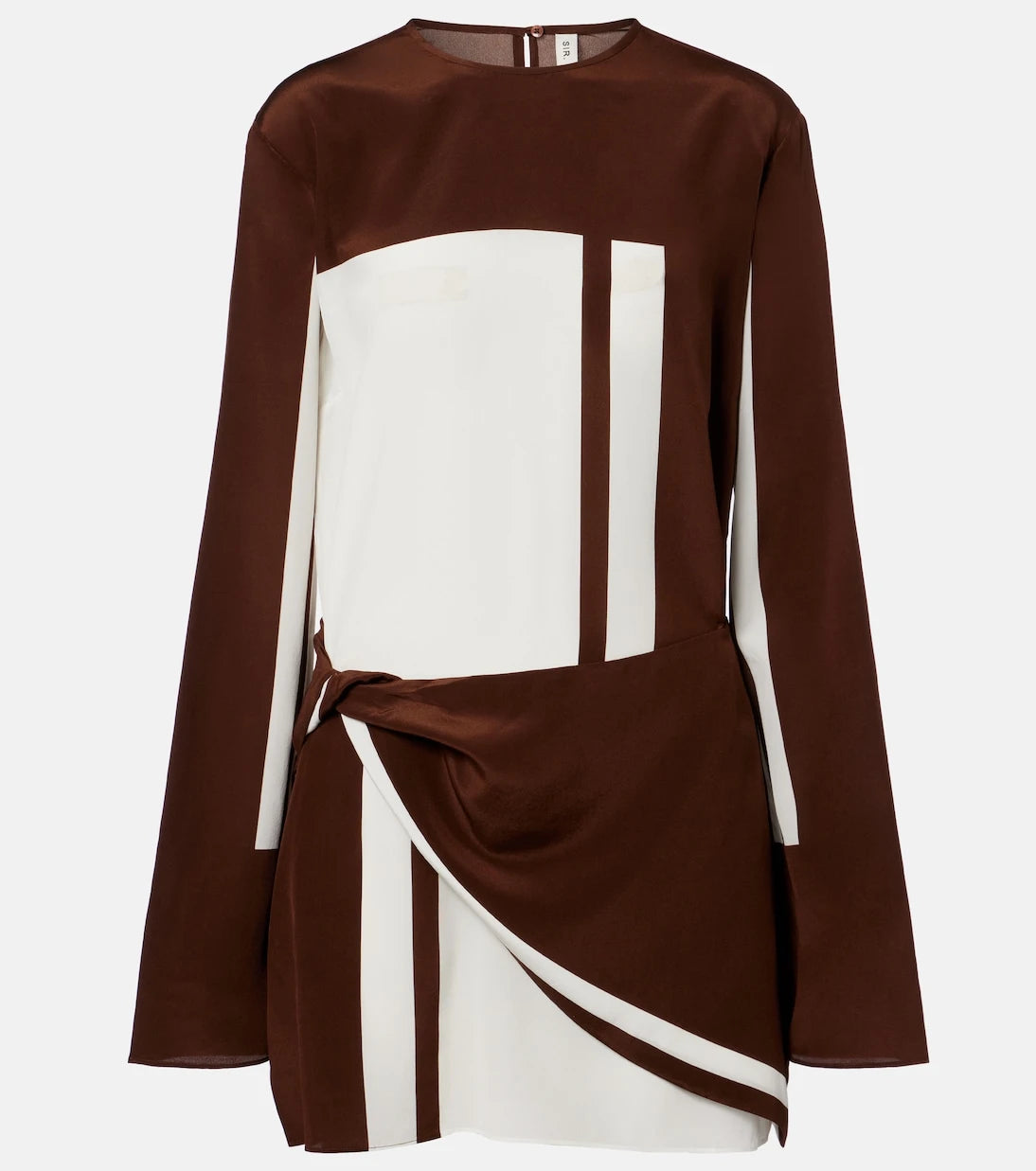 SIR - Printed silk satin minidress