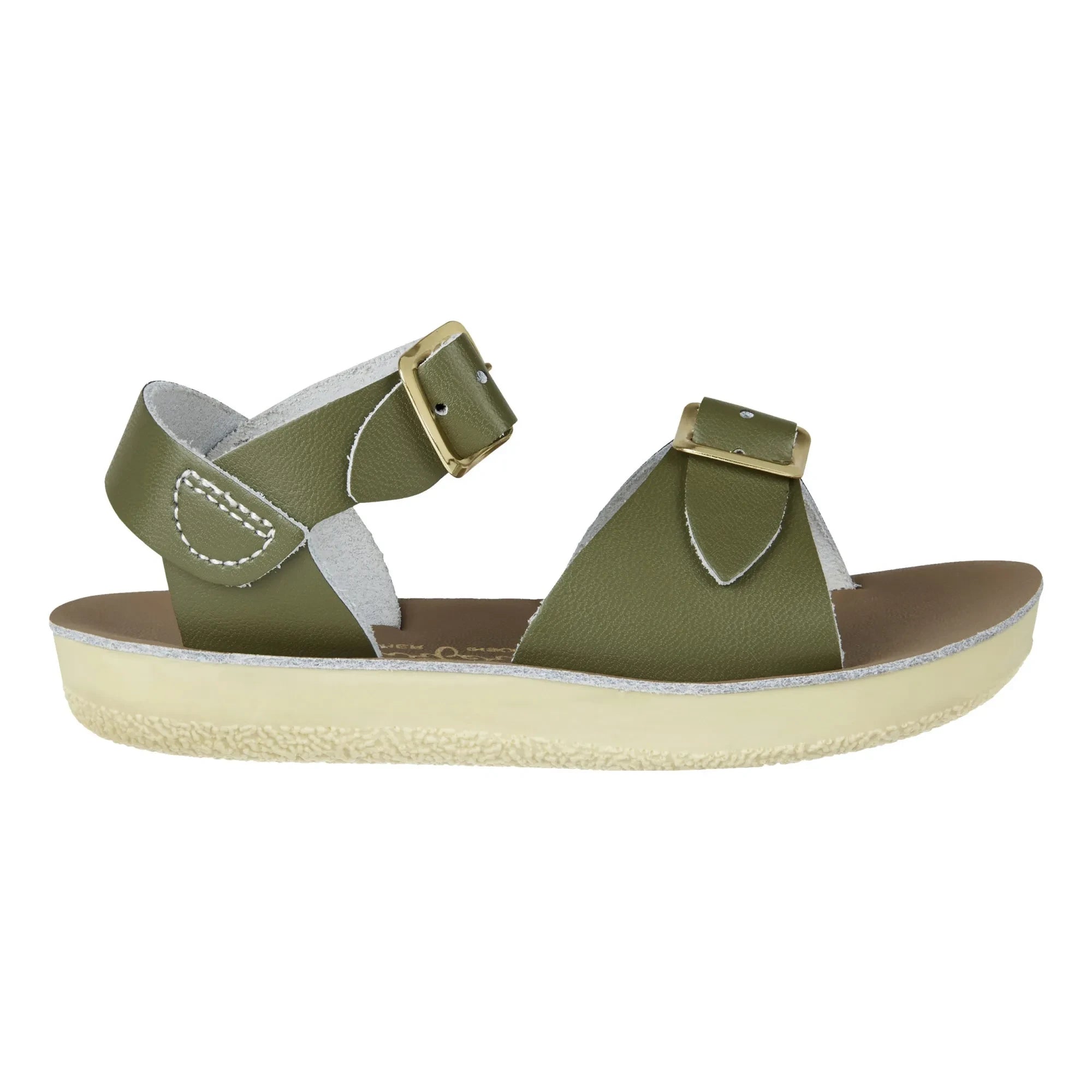 Salt-Water - Surfer Waterproof Leather Sandals | Khaki