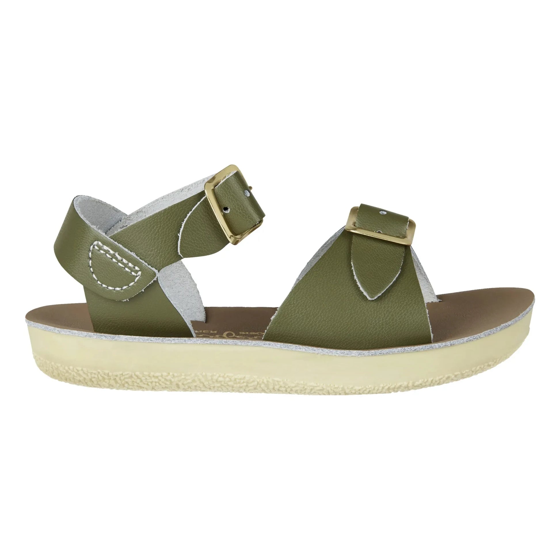 Salt-Water - Surfer Waterproof Leather Sandals | Khaki