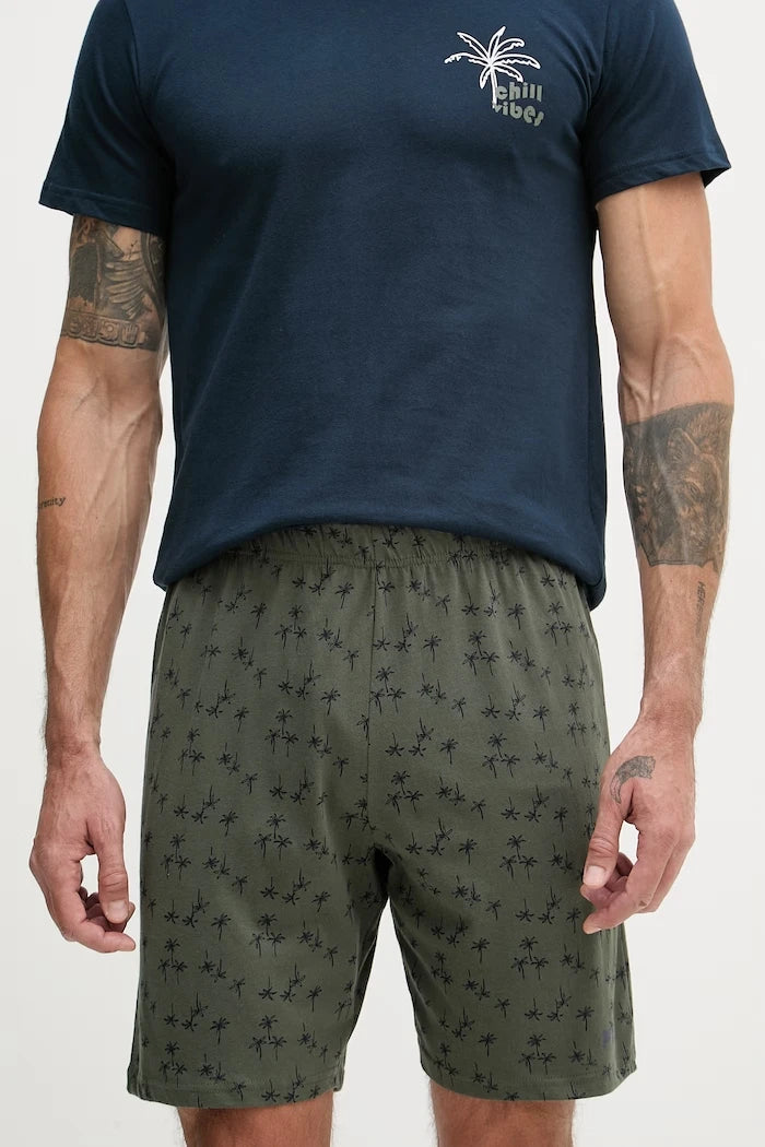 Fila iki parçalı erkek pamuklu pijama