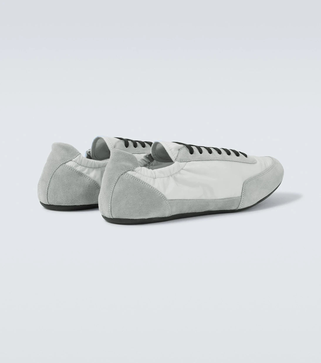 Prada - Collapse Re-Nylon and suede sneakers
