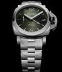 Brushed Steel Luminor Quaranta BiTempo Watch 40mm