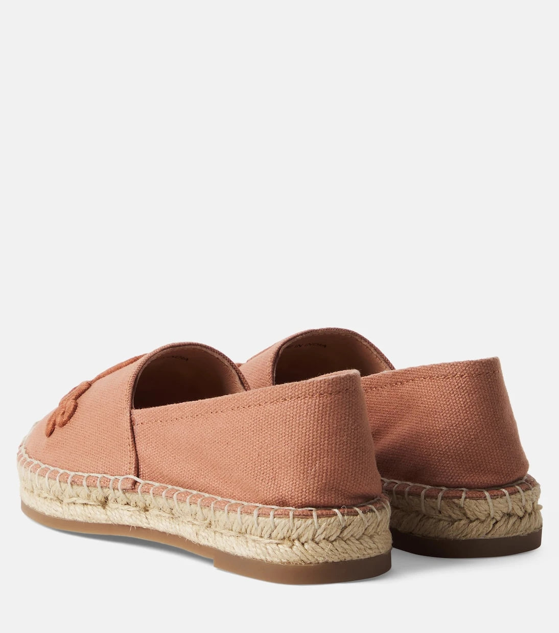 Chloé Kids - Logo leather-trimmed espadrilles