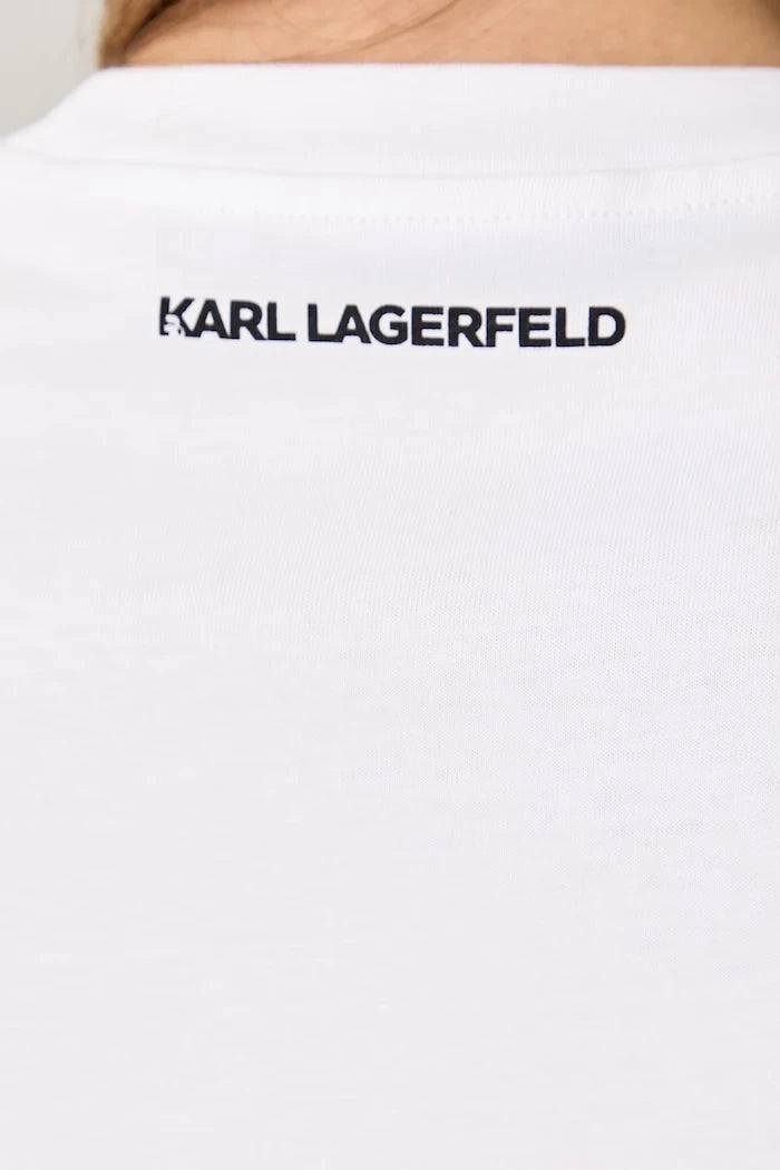Karl Lagerfeld тениска basic дамска от памук