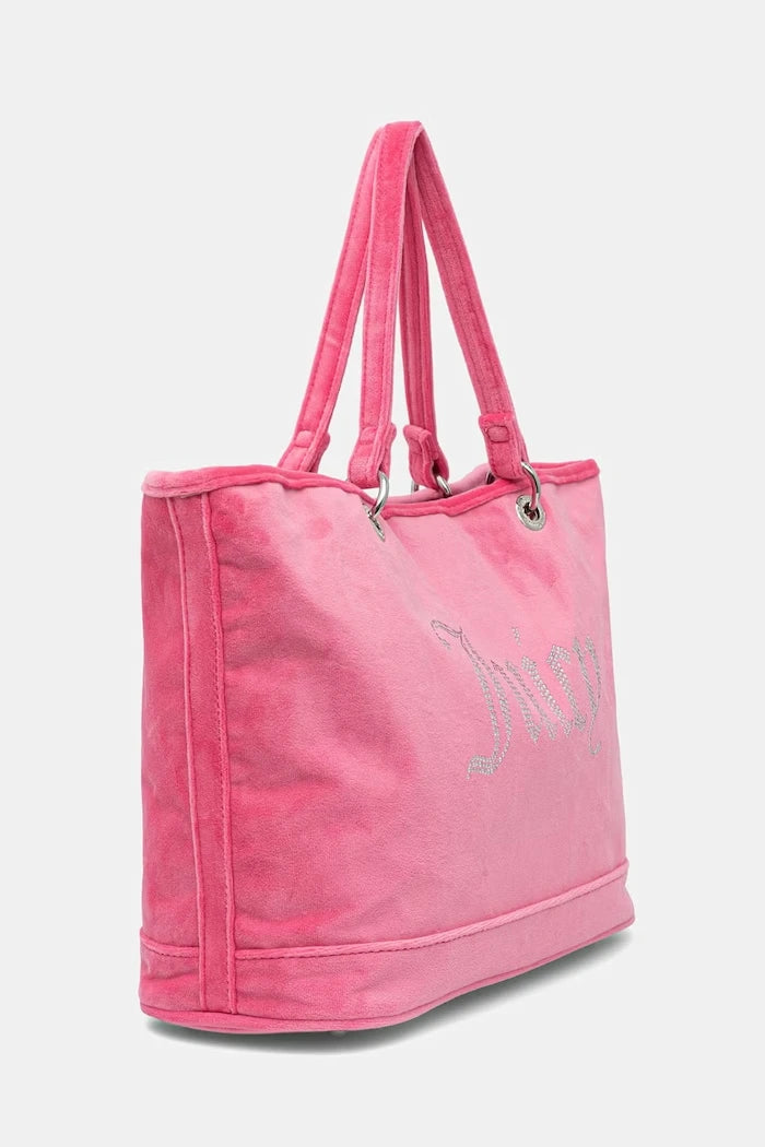 Juicy Couture kadın kadife tote çanta Kimberly