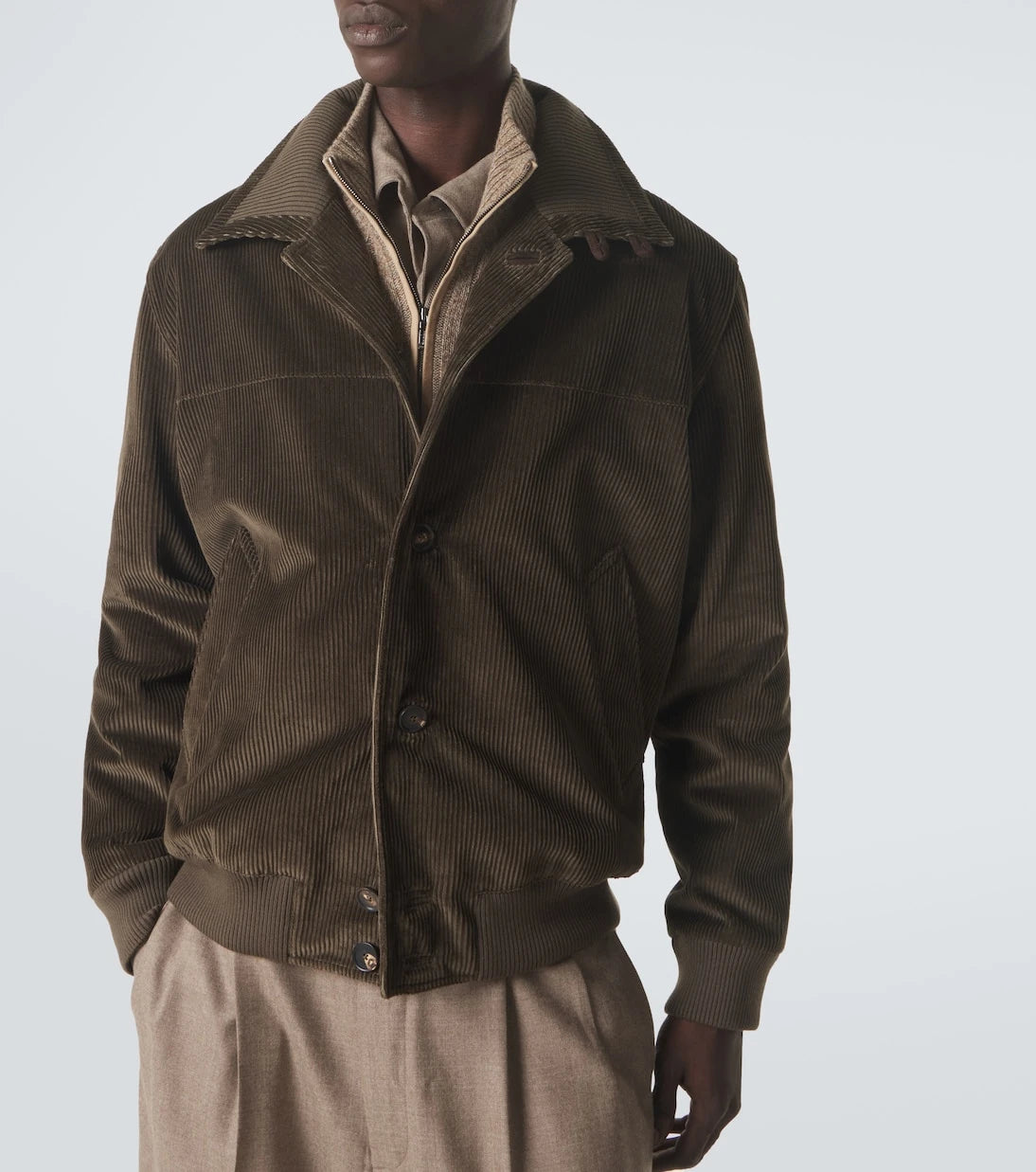 Loro Piana - Merremma cotton corduroy bomber jacket