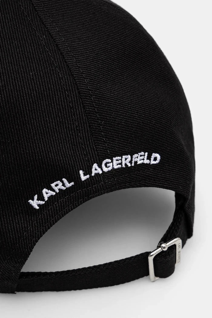 Karl Lagerfeld kadın pamuklu siperlikli şapka K/SIGNATURE