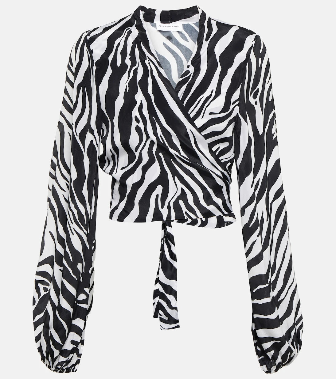Alexandra Miro - Tabitha zebra-print crop top