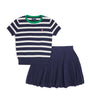 Ralph Lauren Kids Cable-Knit Stripe Top and Skirt Set (7-14 Years)