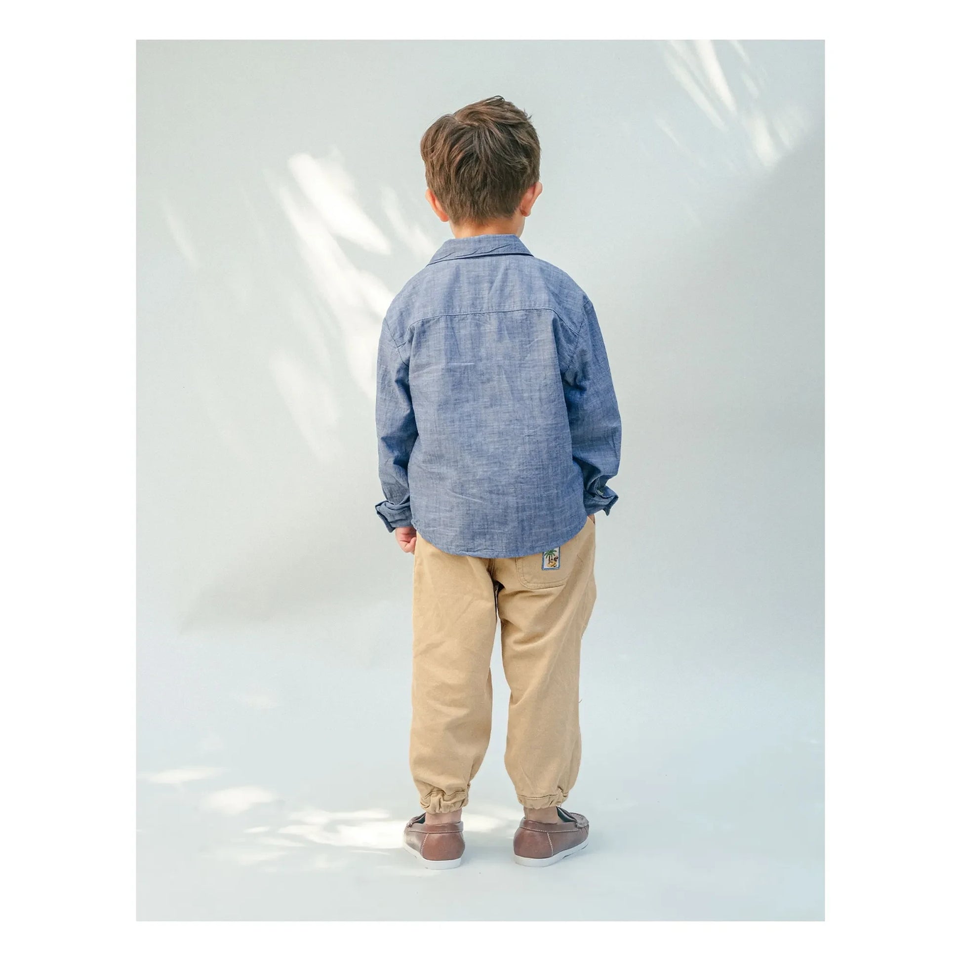 Gingersnaps - Lewis Embroidered Chambray Shirt | Blue