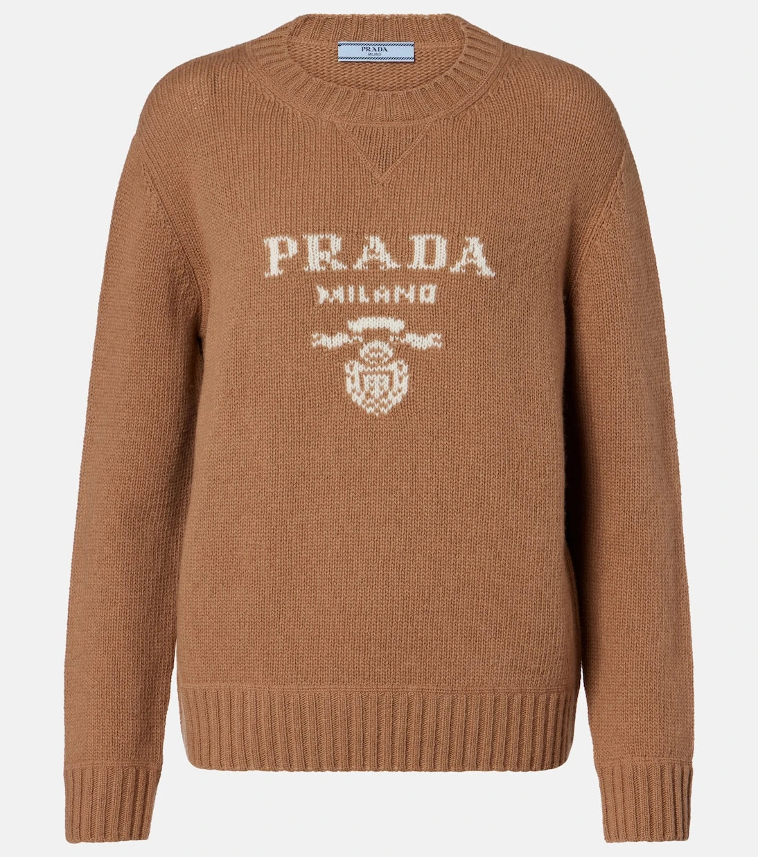 Prada - Logo wool and cashmere sweater