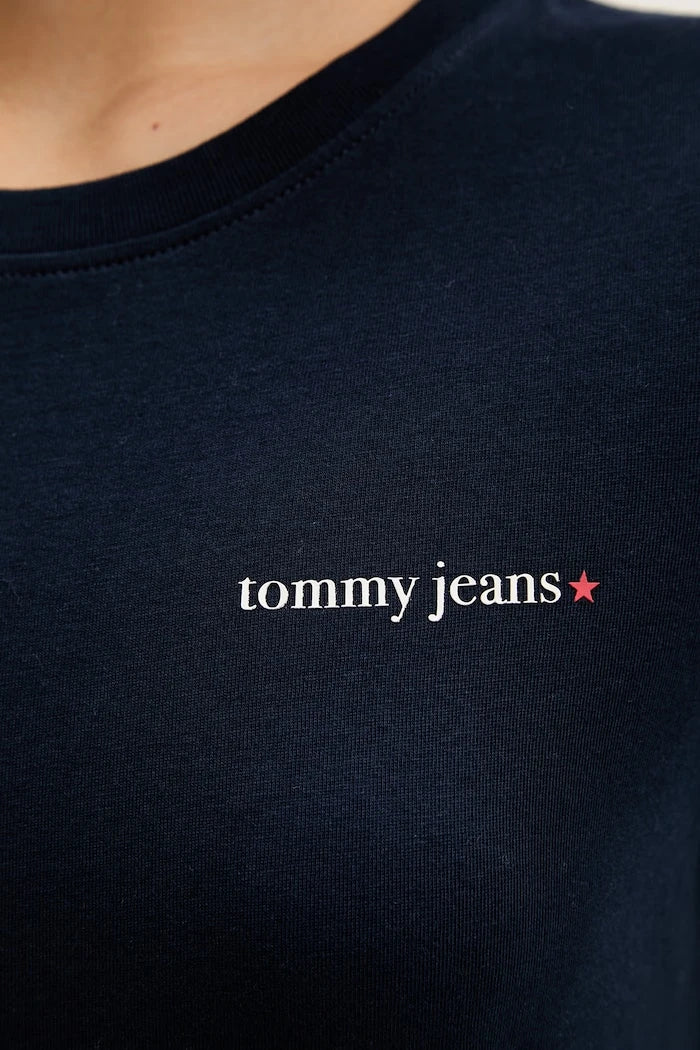 Tommy Jeans kadın pamuklu tişört