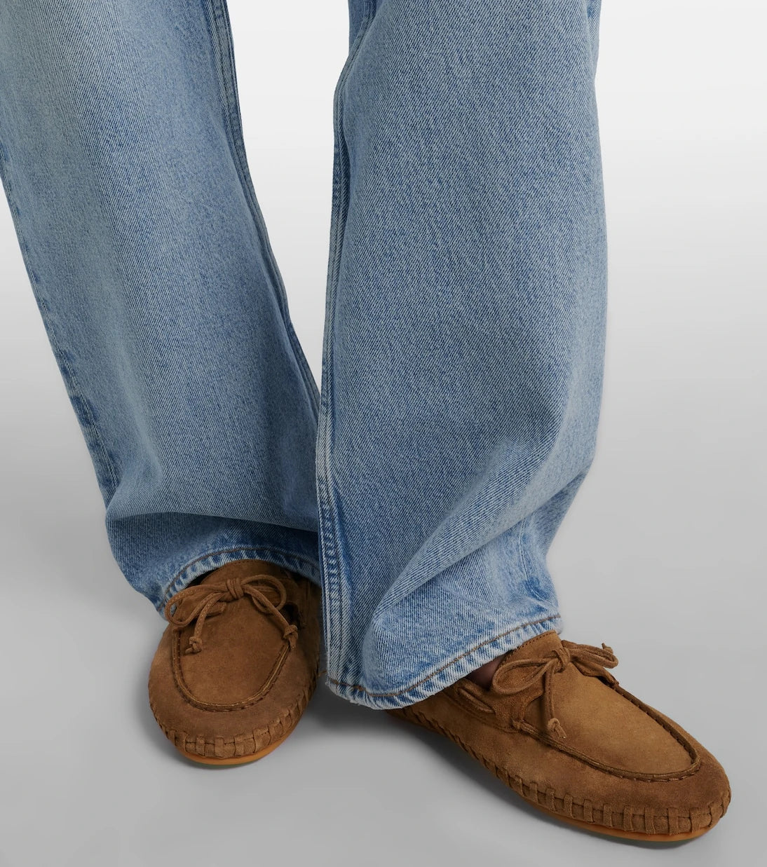 Le Monde Béryl - Driver embroidered suede loafers