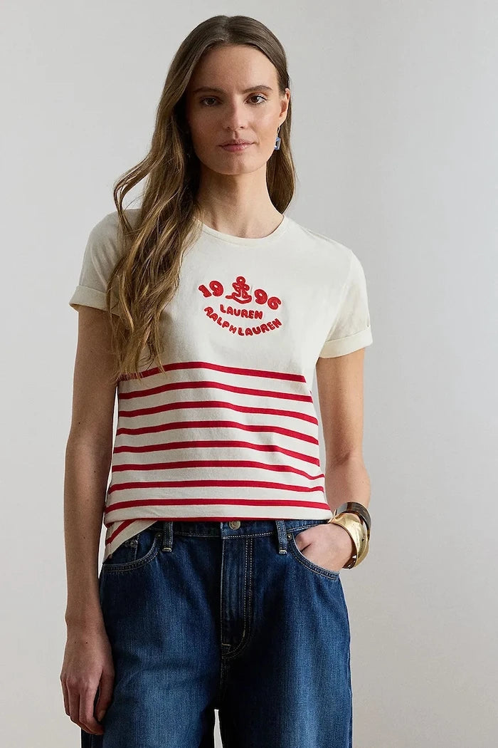 Lauren Ralph Lauren тениска дамска от памук
