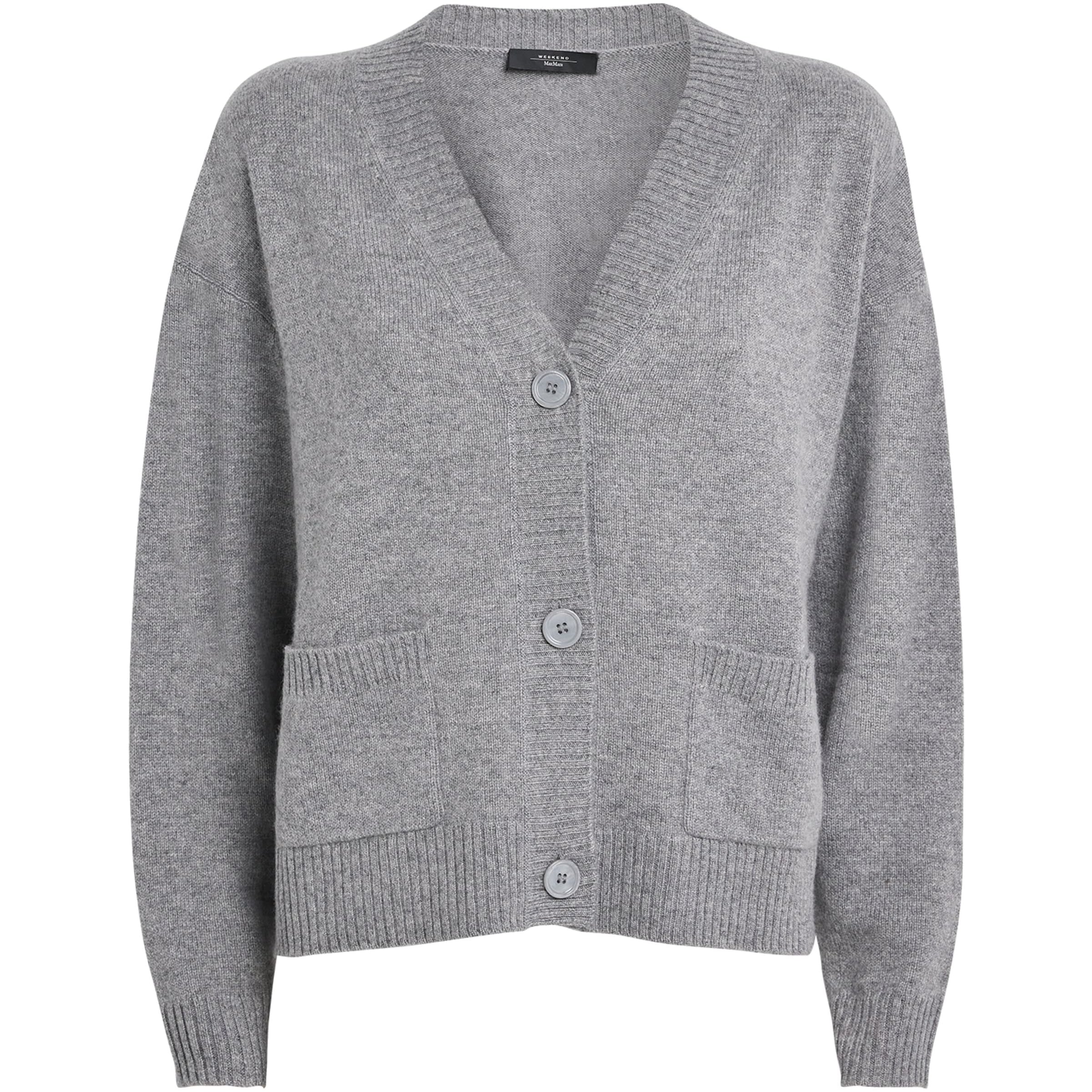 Grey Virgin Wool Cardigan