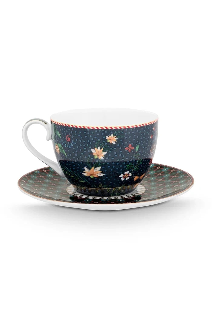 Pip Studio Berry Blues 280 ml Fincan ve Fincan Tabağı