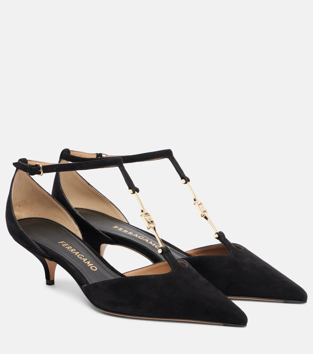 Ferragamo - Traci 40 suede pumps