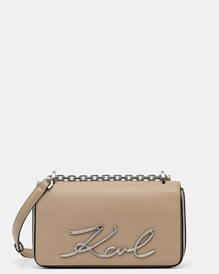 Karl Lagerfeld чанта crossbody дамска от кожа K/SIGNATURE