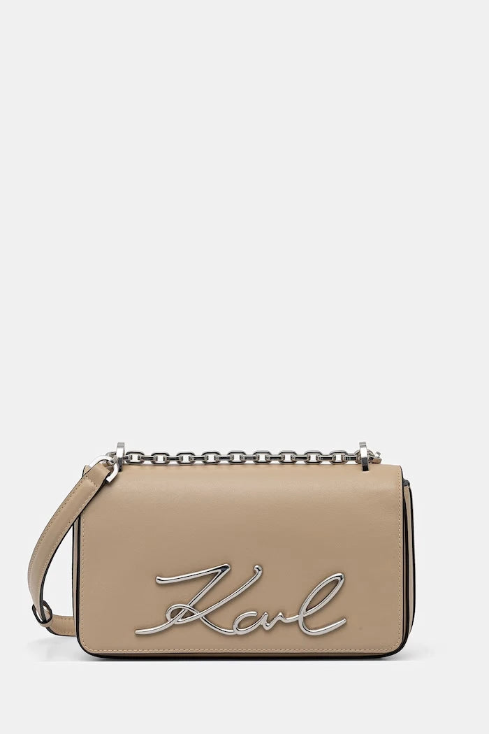 Karl Lagerfeld чанта crossbody дамска от кожа K/SIGNATURE