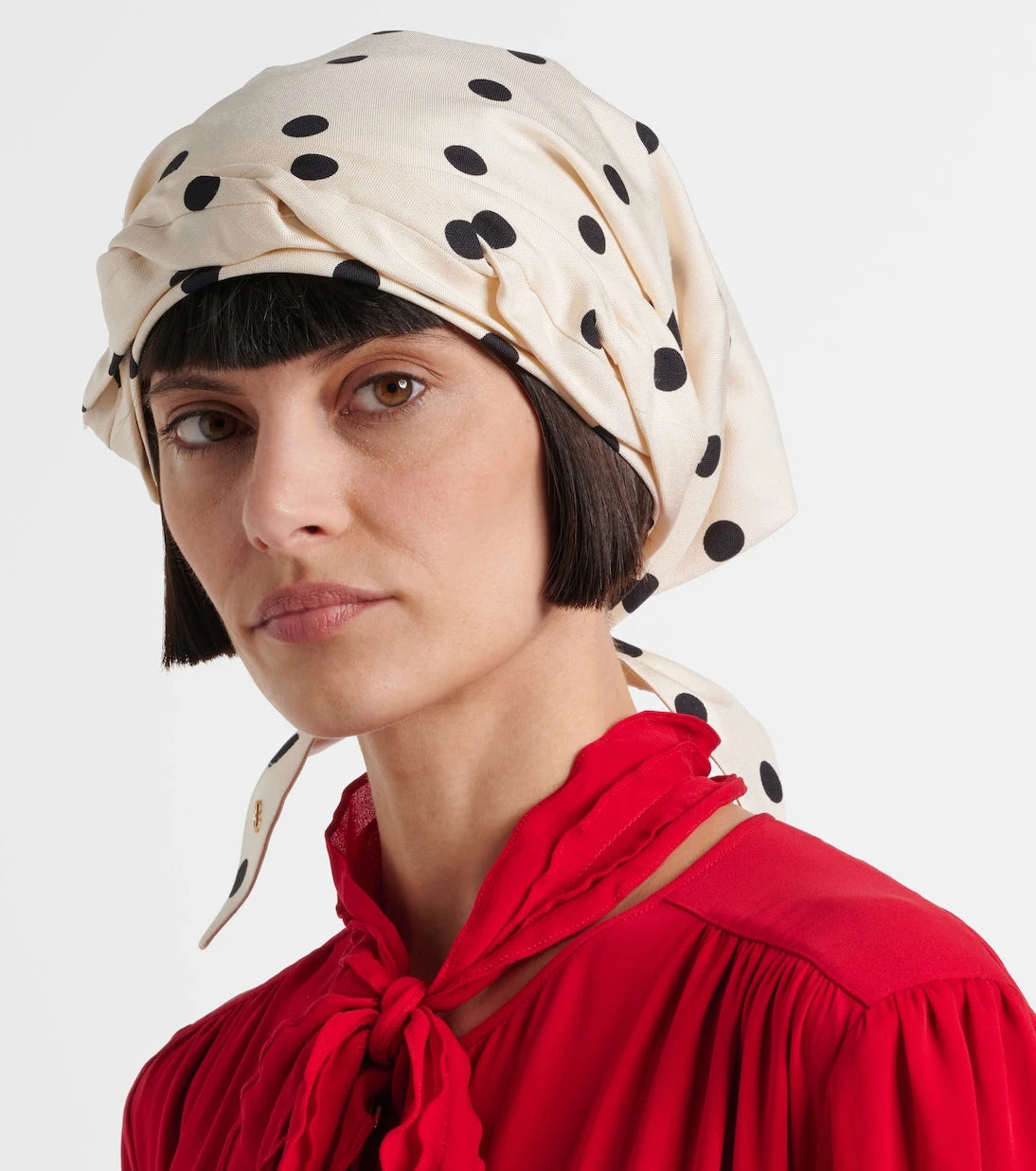 Valentino - Polka-dot silk head wrap
