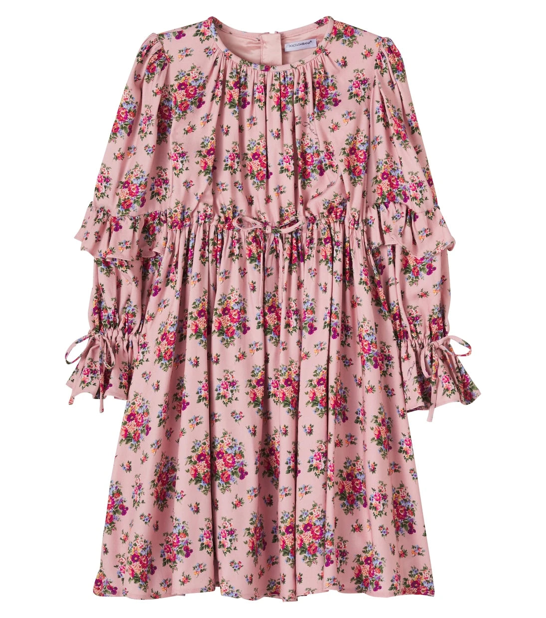 Dolce&Gabbana Kids - Gathered floral dress