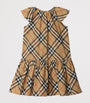 Burberry Kids Beige Cotton Check Dress (3-12 Years)