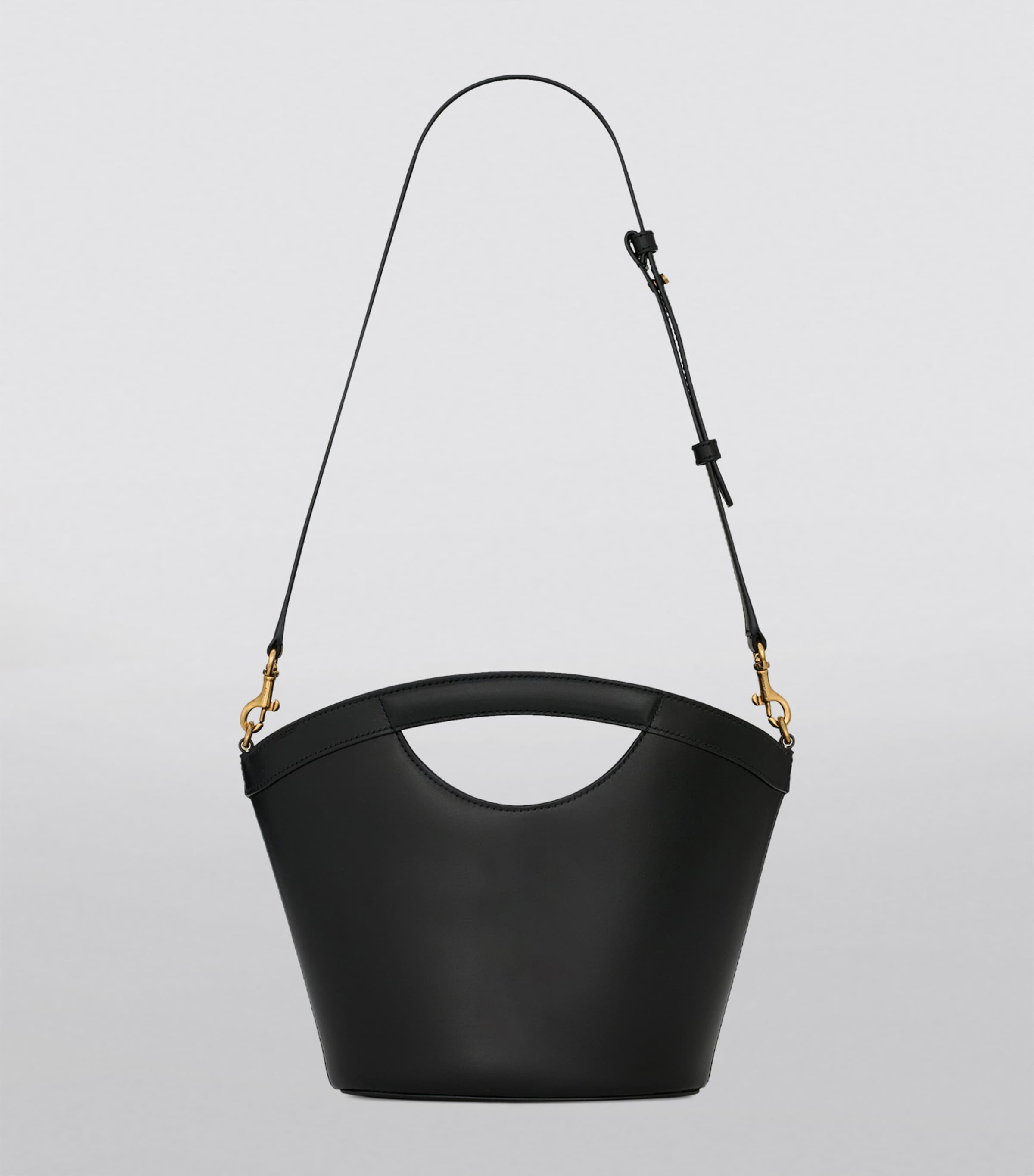 Saint Laurent Black Mini Leather Tote Bag