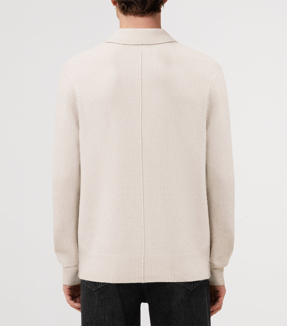 White Ramskull Statten Polo Sweater
