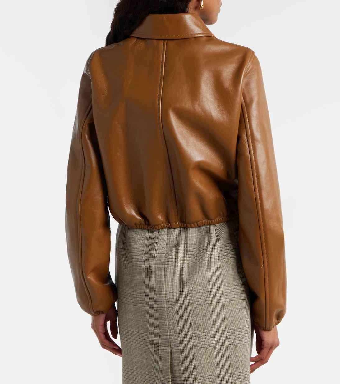 Gucci - Leather bomber jacket